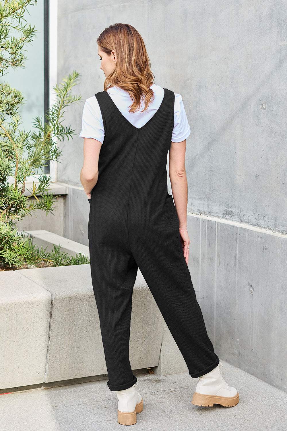 Double Take Full Size Sleeveless Straight Jumpsuit - Norie Rae