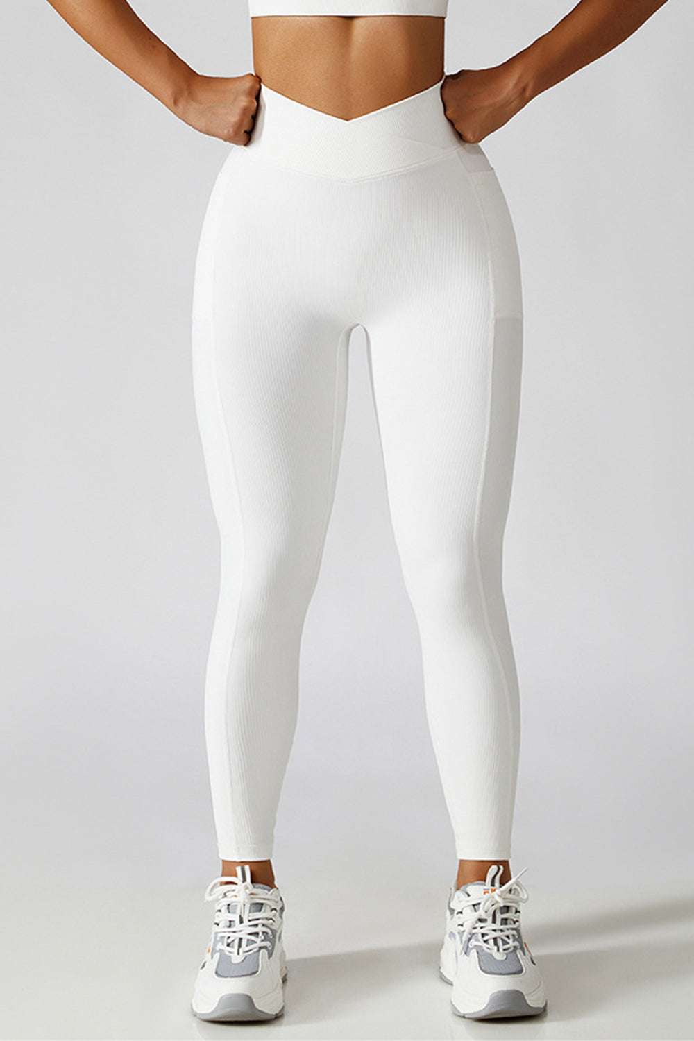 Basic Bae Crossover Waist Active Leggings - Norie Rae