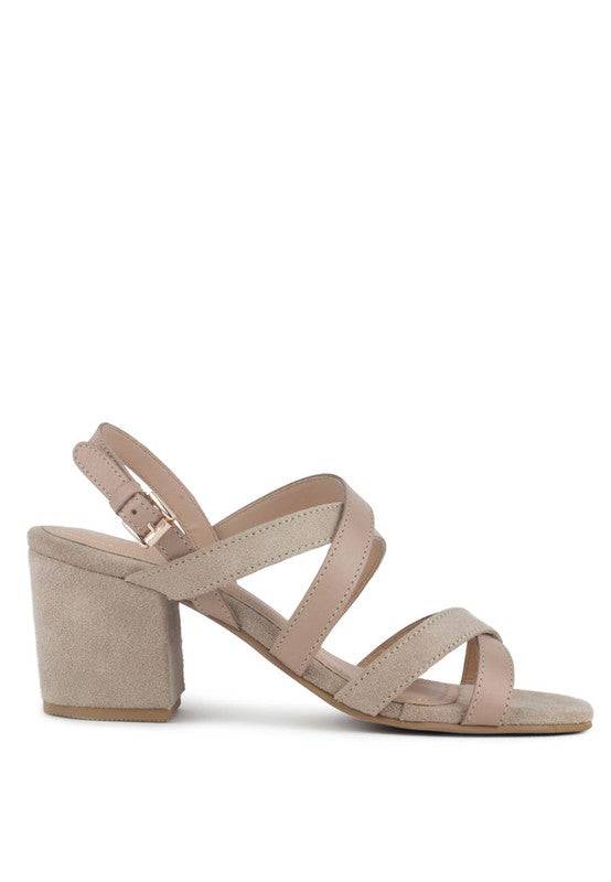 MON LAPIN HIGH BLOCK HEEL LEATHER SANDAL