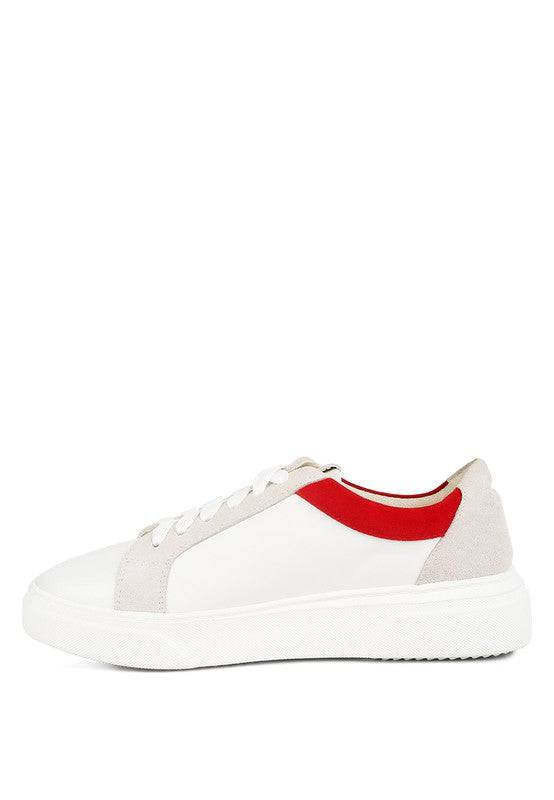 Endler Color Block Leather Sneakers