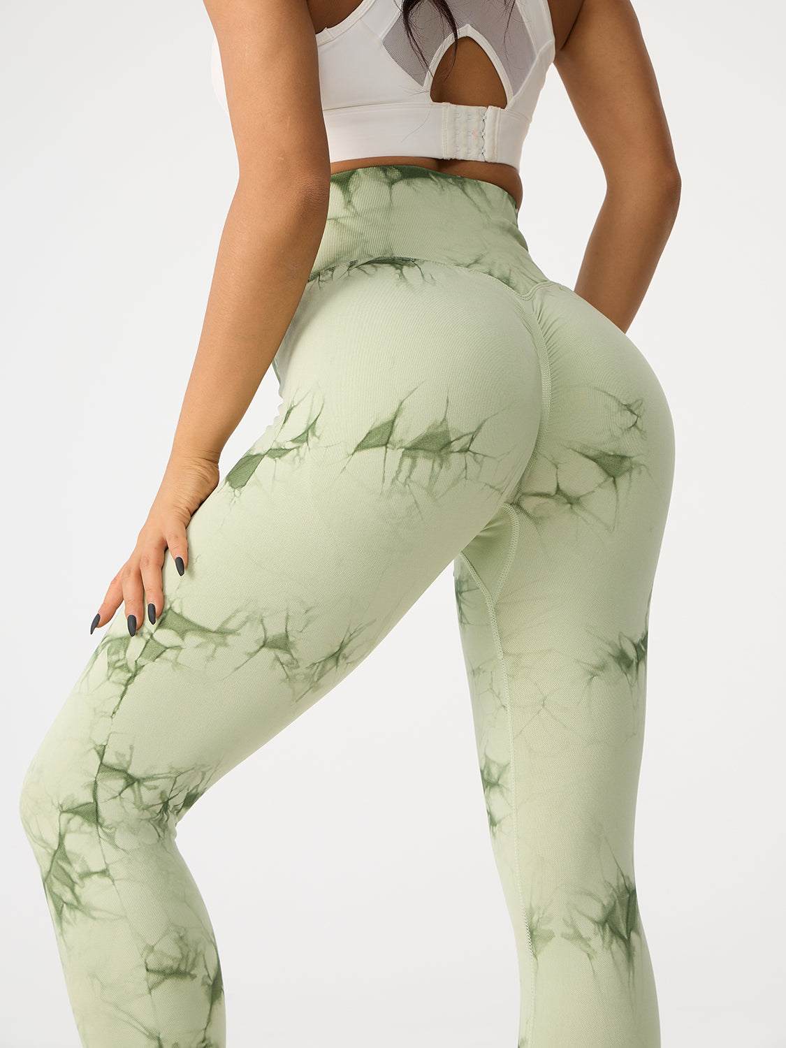 Printed High Waist Active Pants