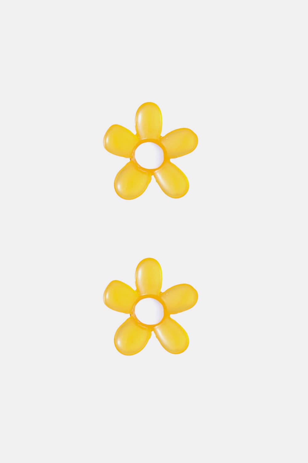 Flower Shape Resin Earrings