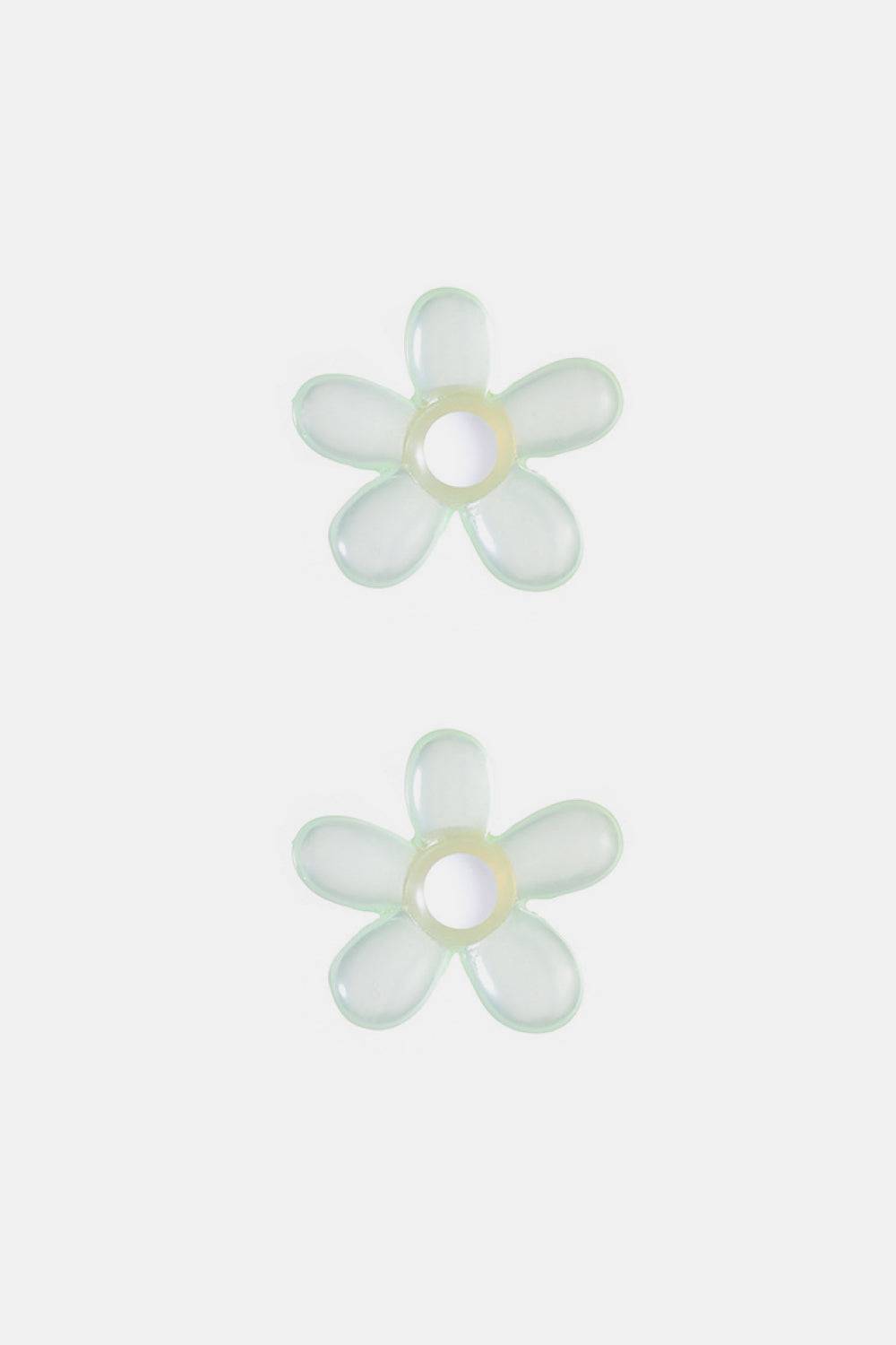 Flower Shape Resin Earrings