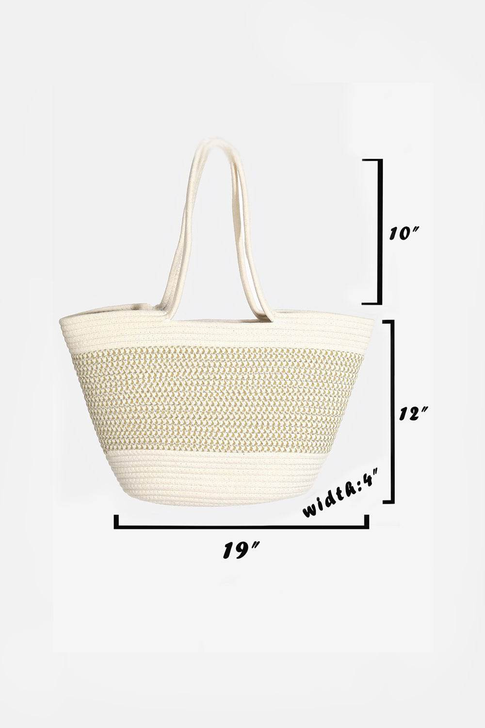 Fame Braid Pattern Beach Tote Bag