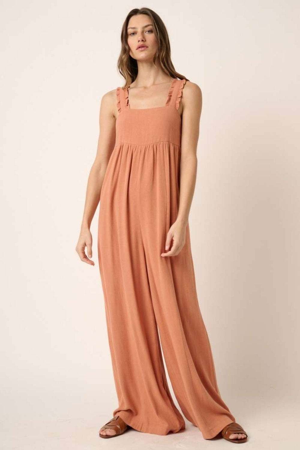 Mittoshop Sleeveless Wide Leg Jumpsuit