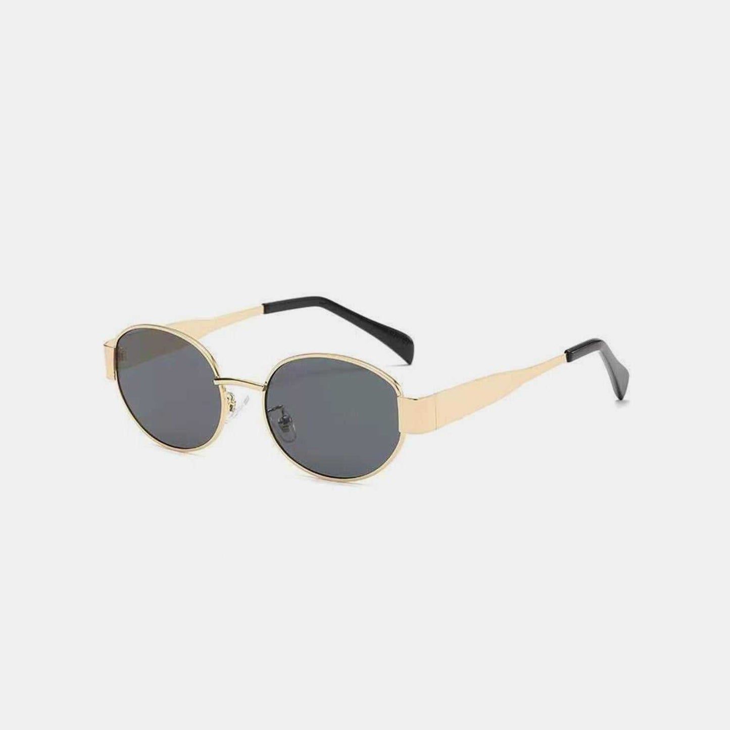 Metal Frame Oval Sunglasses